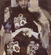 Mikhail Vrubel Portrait of a Man in period costume Spain oil painting artist